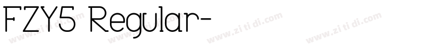 FZY4 Regular字体转换